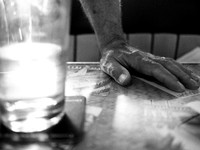 vince's hand