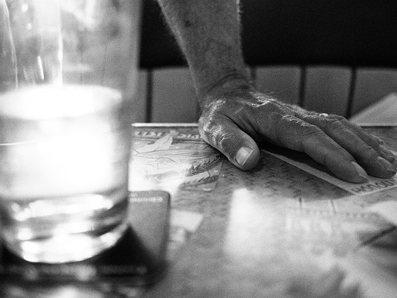 vince's hand