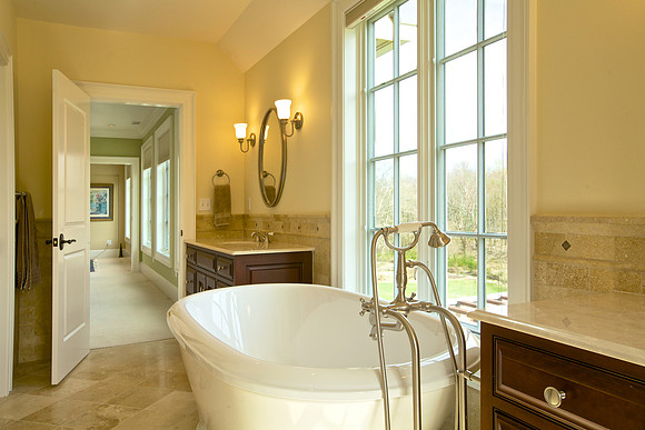 Princeton new construction master bathroom