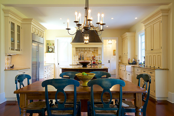 Princeton new construction rustic french country kitchen